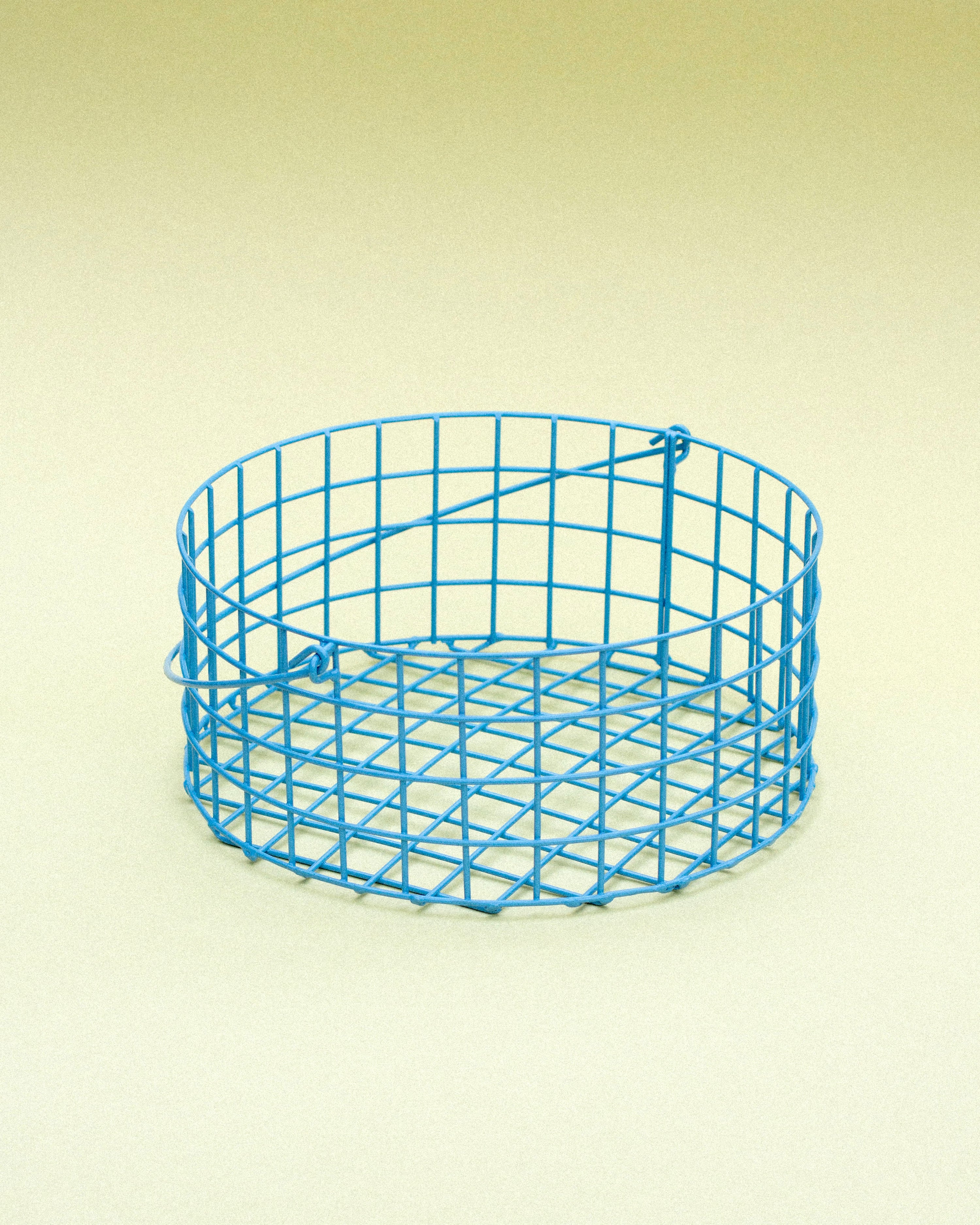 Drátěný koš A - modrý