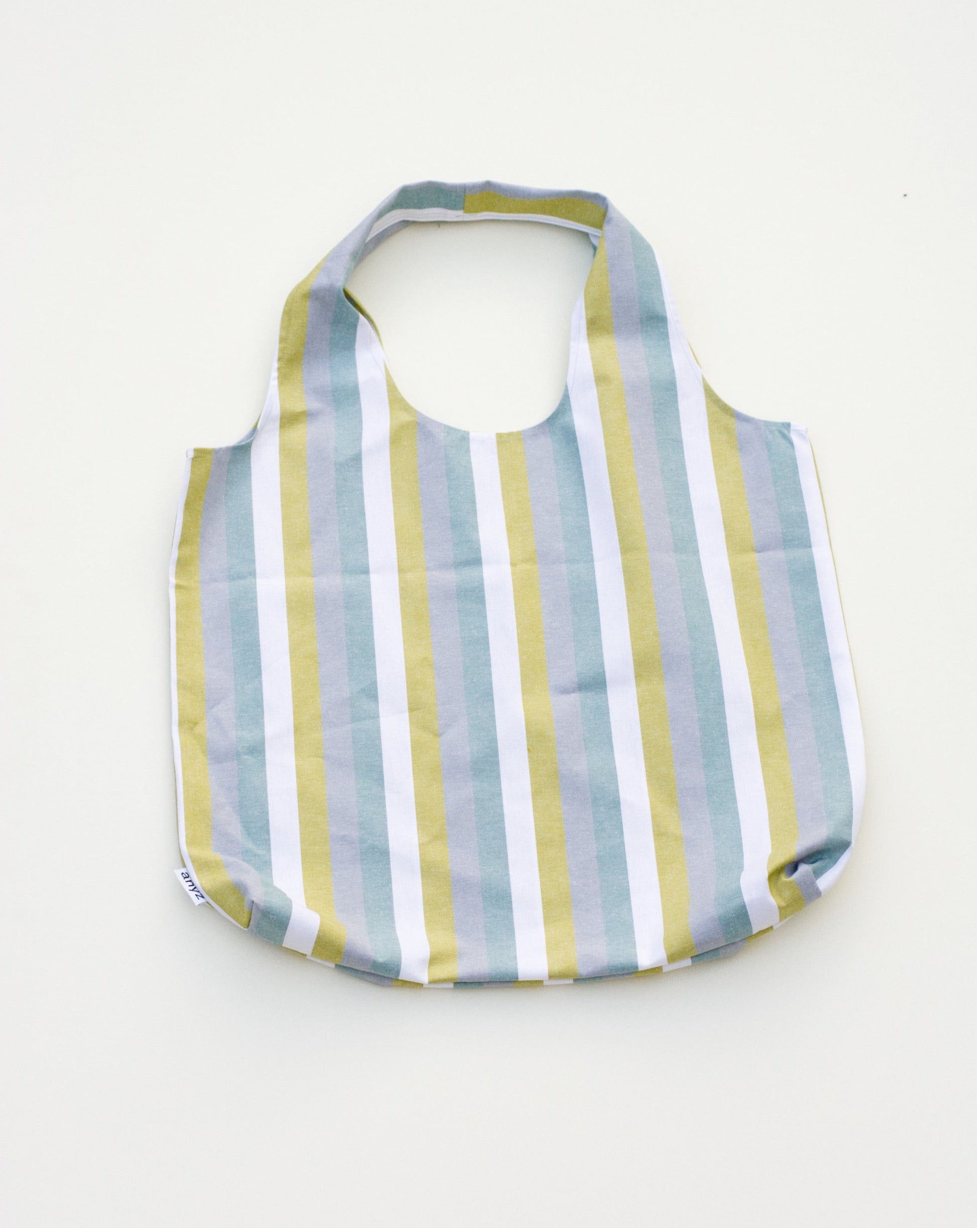 Pruhovaná taška - zelená