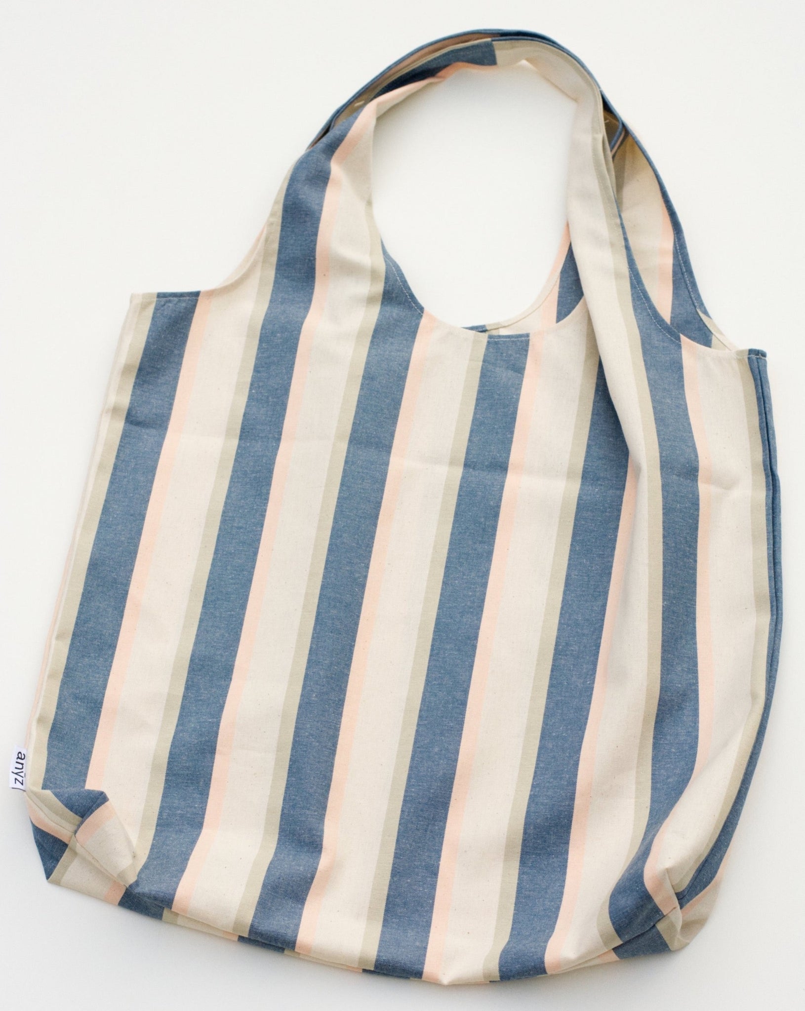 Striped bag - blue