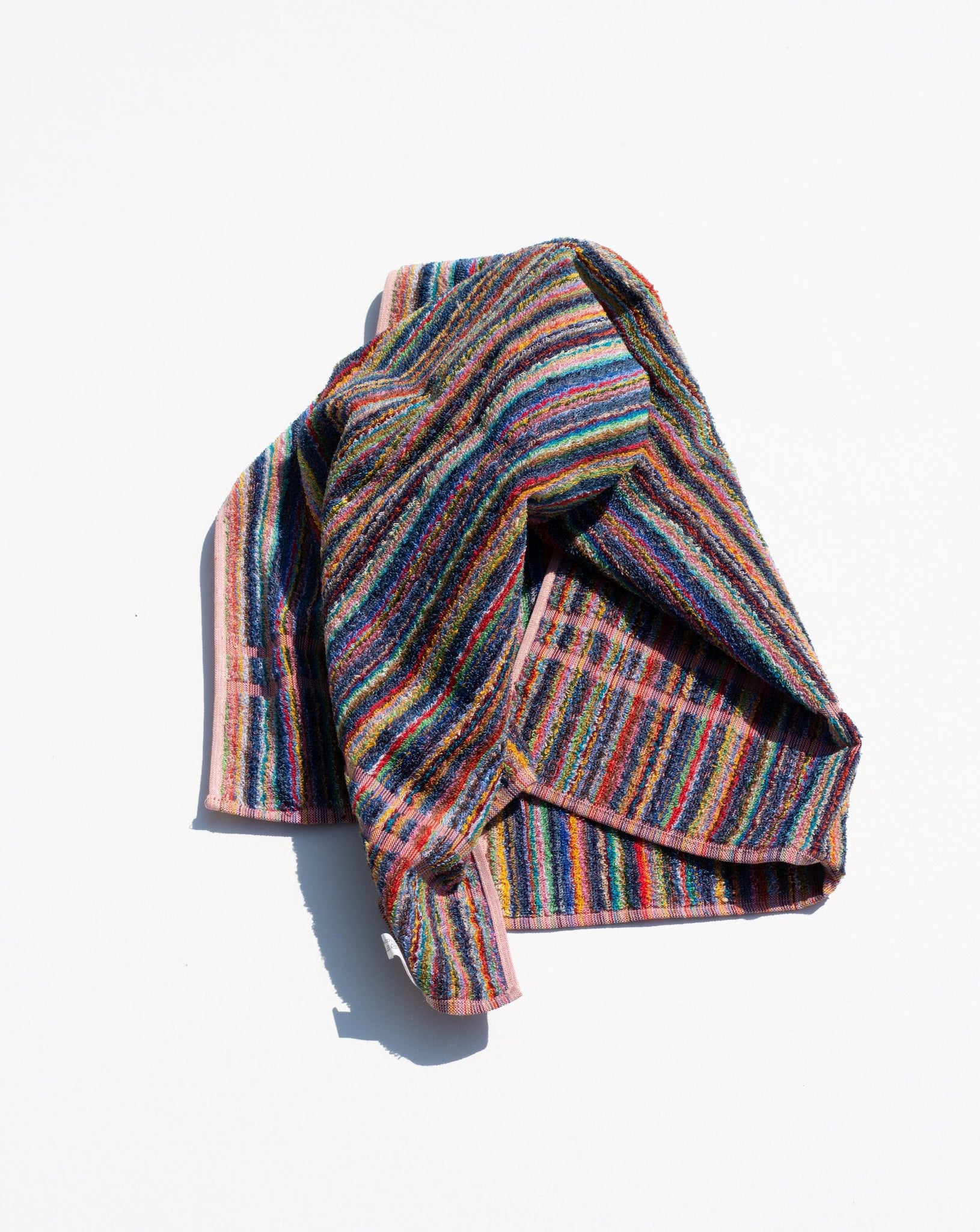 Linen rainbow towel