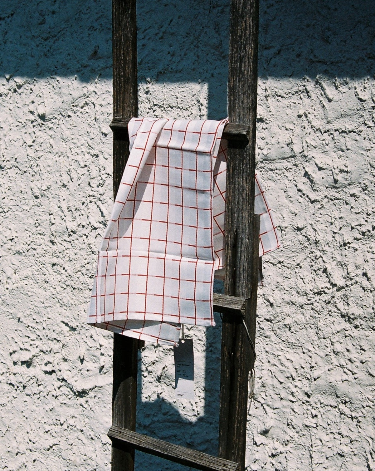 Linen towel - red